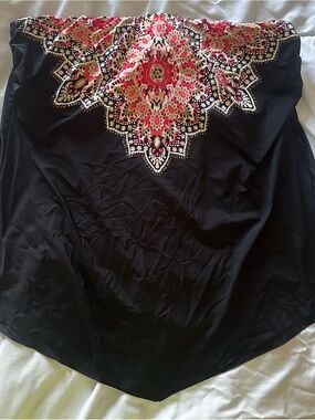 Miraclesuit Black Swimsuit with Gold Trim